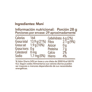 Maní Tostado, 800g