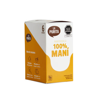 Mantequilla 100% Maní (6 Sachet Pack), 256g