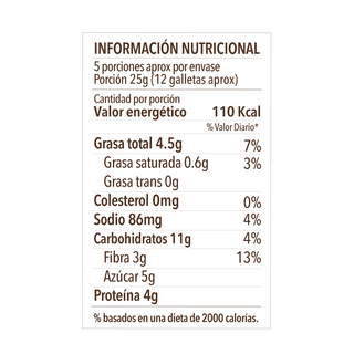 Galletas de Avena y Cacao, 130g