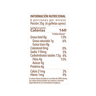 Galletas de Avena y Cacao rellenas de Maní, 200g