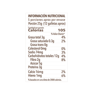 Galletas de Avena y Vainilla, 130g