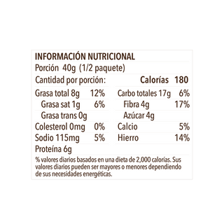 Rosquitas de Avena y Cacao, 80g