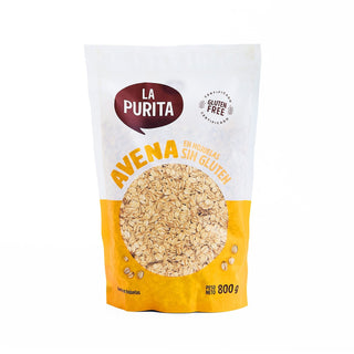 Avena en Hojuelas Sin Gluten, 800g - La Purita