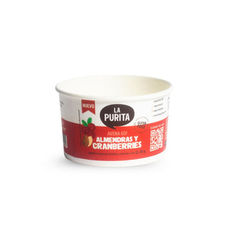 Avena Go Almendras y Cranberries, 45g - La Purita