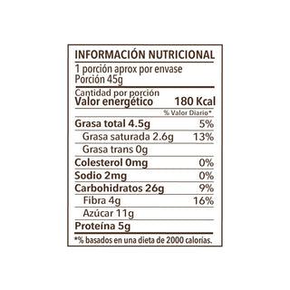 Avena Go Piña Colada, 45g - La Purita