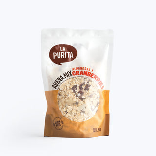 Avena Mix Almendras y Cranberries, 250g - La Purita