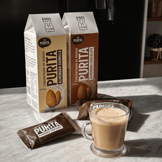 Concentrado de Bebida de Almendras Chocolate Sachet, 2.5 L - La Purita