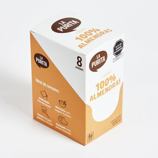 Crema de Almendras (8 Sachet Pack) , 256g - La Purita