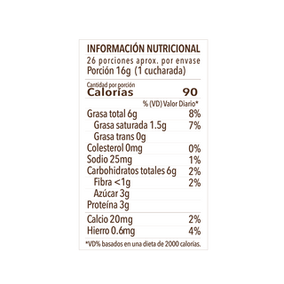 Crema de Avellanas y Cacao, 410g - La Purita