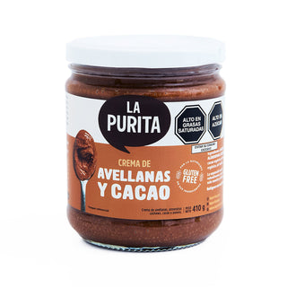 Crema de Avellanas y Cacao, 410g - La Purita
