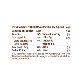 Cupcake de Plátano, 106g - La Purita