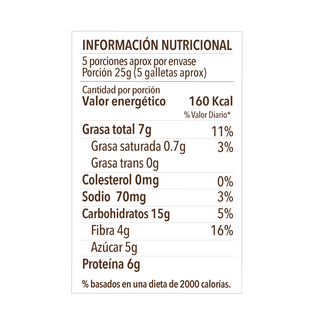 Galletas de Avena y Almendras, 130g - La Purita