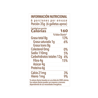 Galletas de Avena y Cacao rellenas de Maní, 200g - La Purita