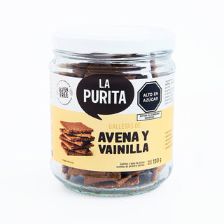 Galletas de Avena y Vainilla, 130g - La Purita