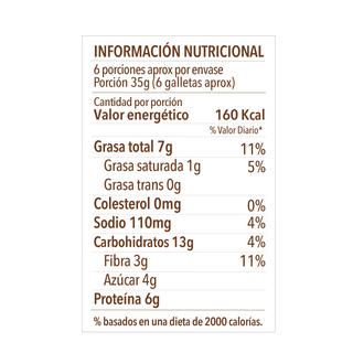 Galletas de Avena y Vainilla rellenas de Maní, 200g - La Purita