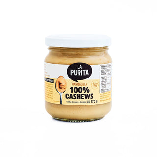 Mantequilla 100% Cashews, 170 g - La Purita