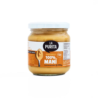 Mantequilla 100% Maní, 170 g - La Purita