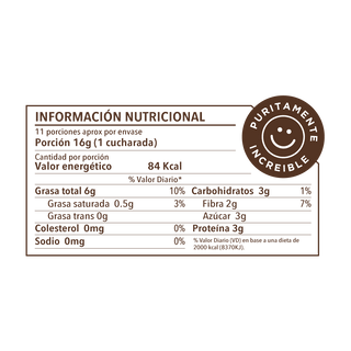 Mantequilla de Almendras y Cacao, 170g - La Purita