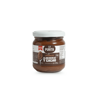 Mantequilla de Almendras y Cacao, 170g - La Purita