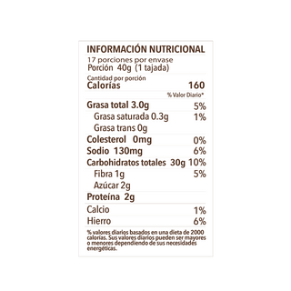 Pan Sin Gluten Multisemillas, 760g - La Purita