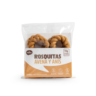Rosquitas de Avena y Anís, 80g - La Purita