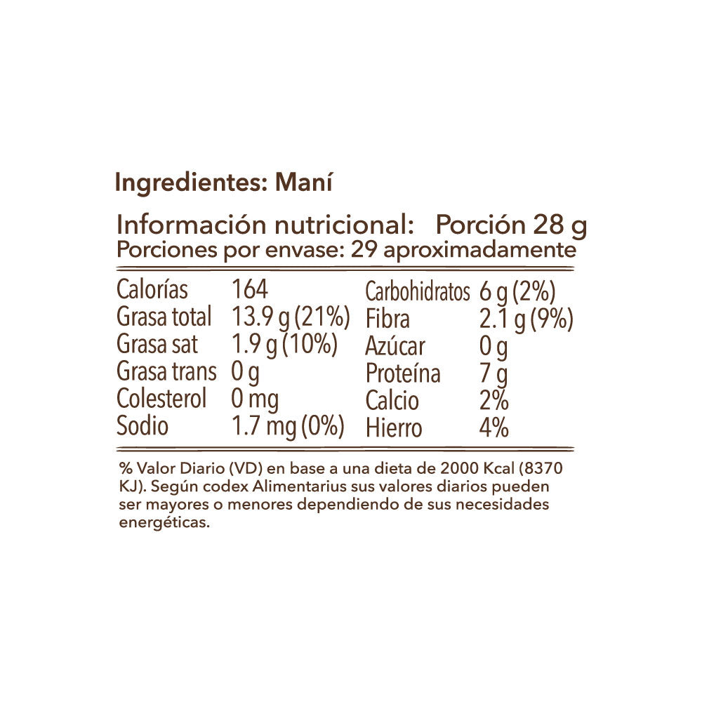 Maní tostado (800g)