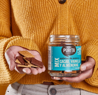 Galletas de Avena - Mix de Cacao, Vainilla y Almendras, 130g