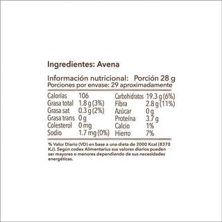 Avena en Hojuelas Sin Gluten, 800g - La Purita