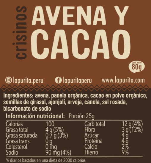 Crisinos de Cacao (80g)