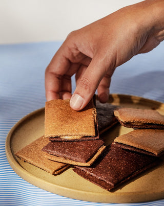 Galletas de Avena y Cacao rellenas de Maní, 200g - La Purita