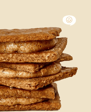 Galletas de Avena y Vainilla rellenas de Maní, 200g - La Purita